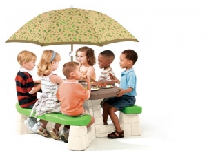 Picnic Table with Umbrella
