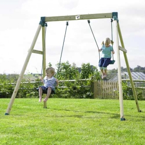 TP Forest Double Wooden Swing Step2 Πλαστικά Παιχνίδια